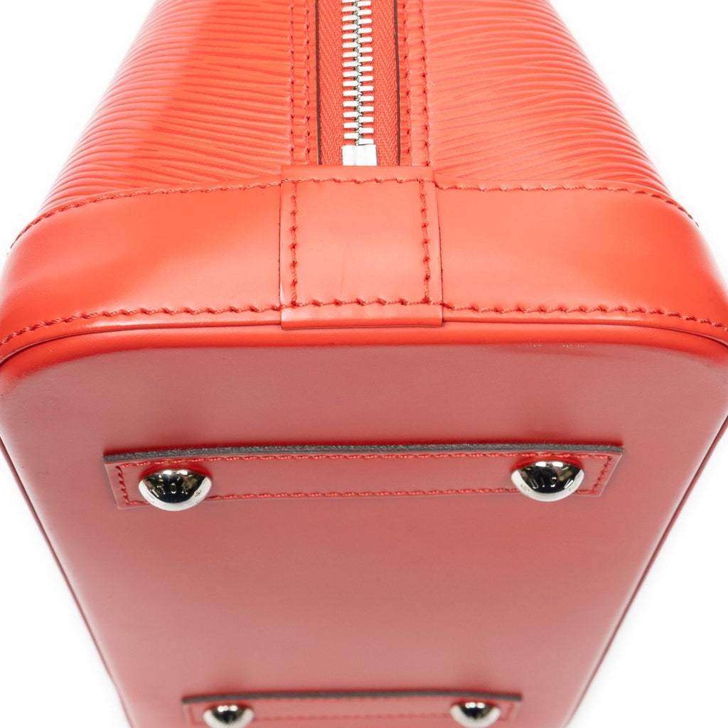 Louis Vuitton Alma Coquelicot Epi Handbag — view 8