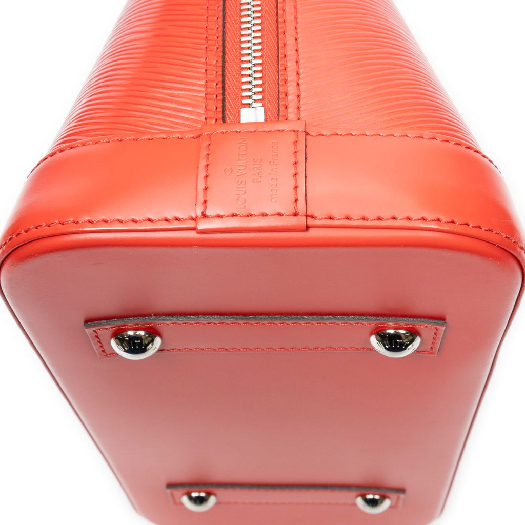 Louis Vuitton Alma Coquelicot Epi Handbag — view 7