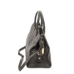 Saint Laurent Mini Cabas Chyc Gray Calfskin Leather Tote — view 4