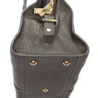 Saint Laurent Mini Cabas Chyc Gray Calfskin Leather Tote — view 7