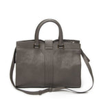 Saint Laurent Mini Cabas Chyc Gray Calfskin Leather Tote — view 5