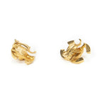 Chanel CC Turnlock Clip on Earrings Gold Plated — view 2