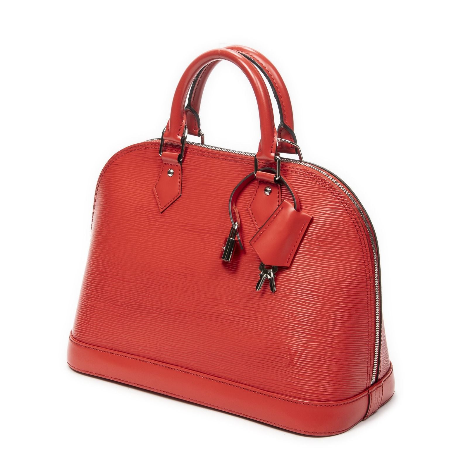 Louis Vuitton Alma Coquelicot Epi Handbag — view 2