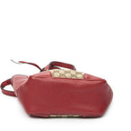 Gucci Small Bree Tote Red Beige GG Canvas — view 6