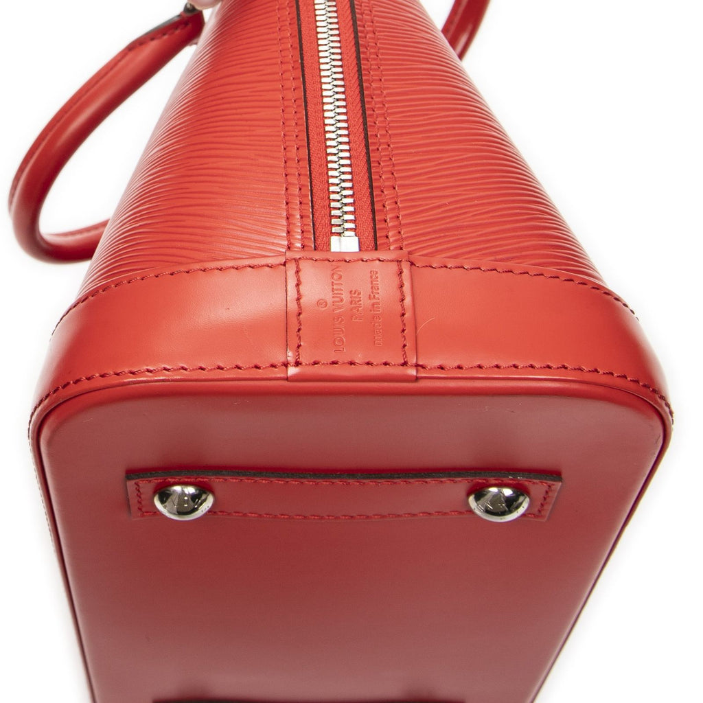 Louis Vuitton Alma Coquelicot Epi Handbag — view 7