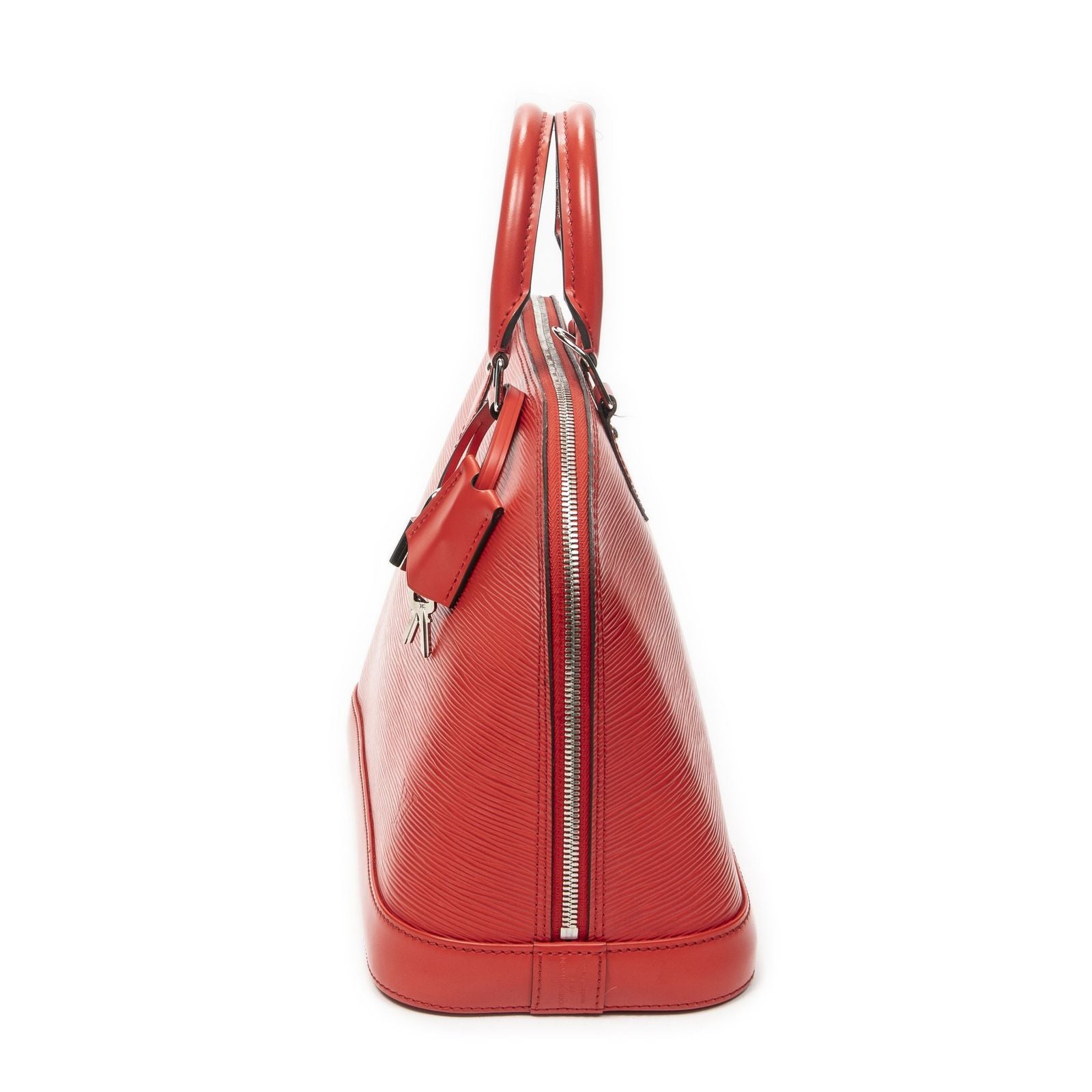 Louis Vuitton Alma Coquelicot Epi Handbag — view 3