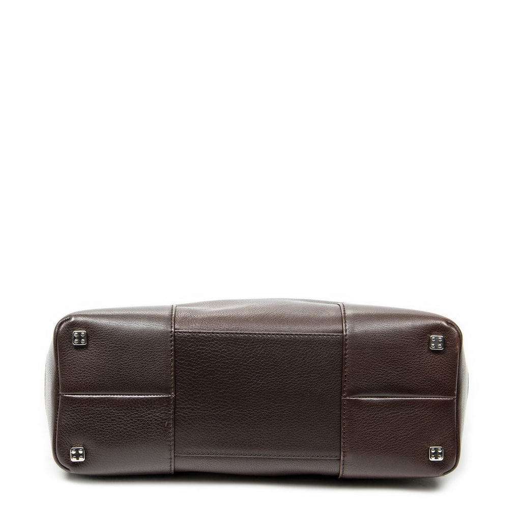 Loewe Vintage Anagram Tote Brown Calfskin Leather — view 6