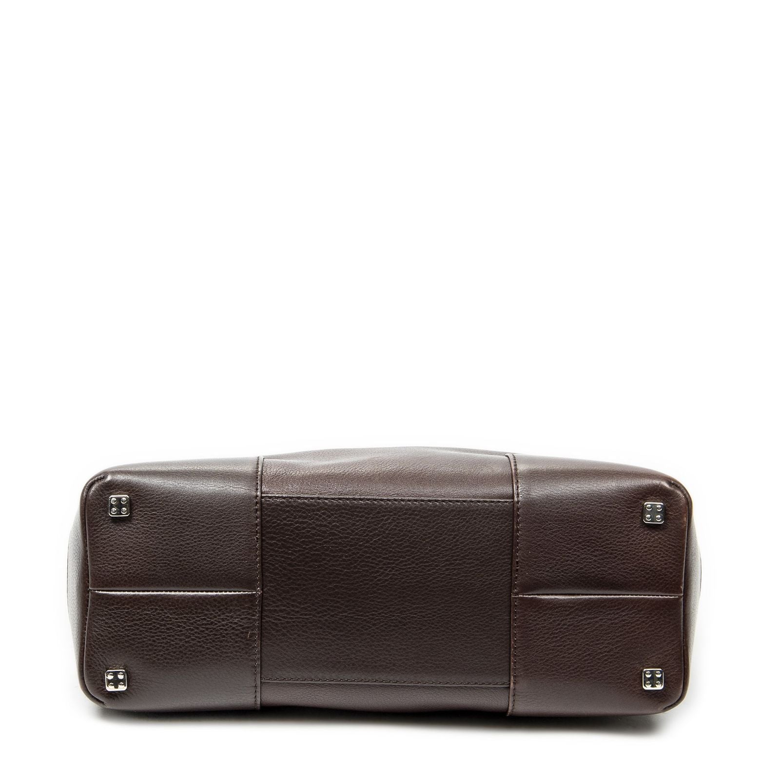 Loewe Vintage Anagram Tote Brown Calfskin Leather — view 6