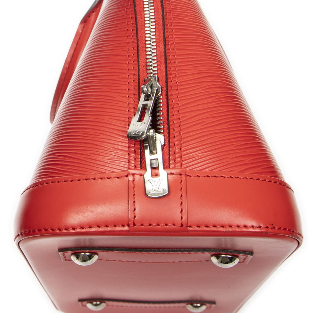 Louis Vuitton Alma Coquelicot Epi Handbag — view 8