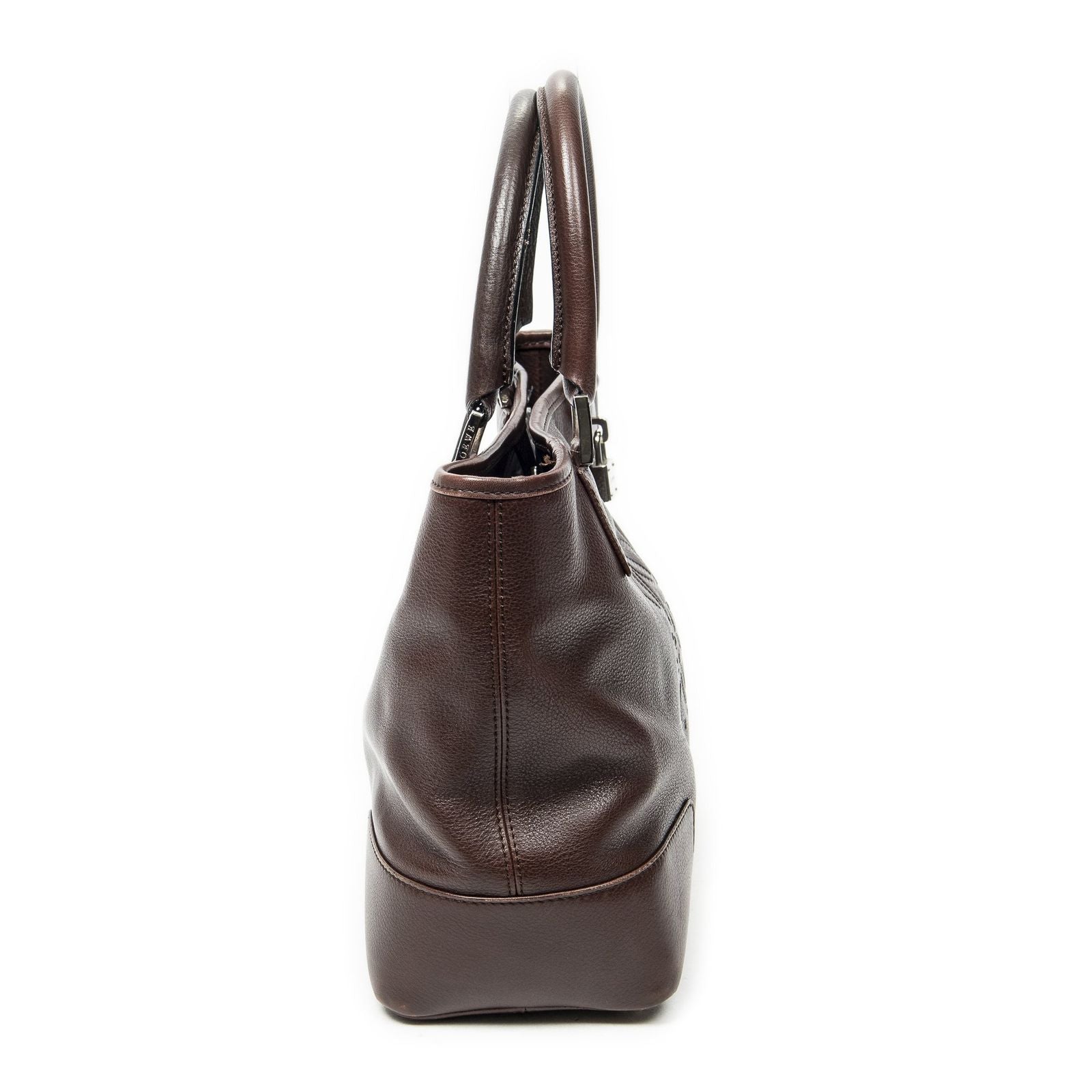 Loewe Vintage Anagram Tote Brown Calfskin Leather — view 4