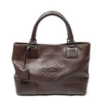 Loewe Vintage Anagram Tote Brown Calfskin Leather — view 5