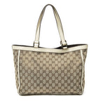 Gucci Abbey Pochette Ivory Beige GG Canvas Shoulder — view 5