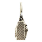 Gucci Abbey Pochette Ivory Beige GG Canvas Shoulder — view 4
