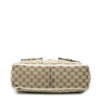 Gucci Abbey Pochette Ivory Beige GG Canvas Shoulder — view 6