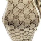 Gucci Abbey Pochette Ivory Beige GG Canvas Shoulder — view 7
