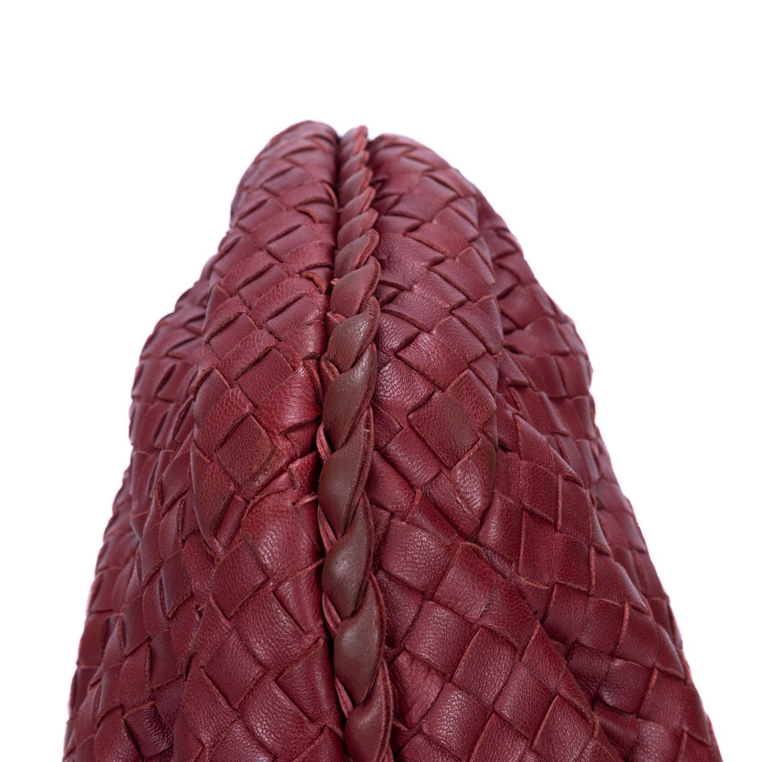 Bottega Veneta Gandhi Intreccia Leather Shoulder — view 8