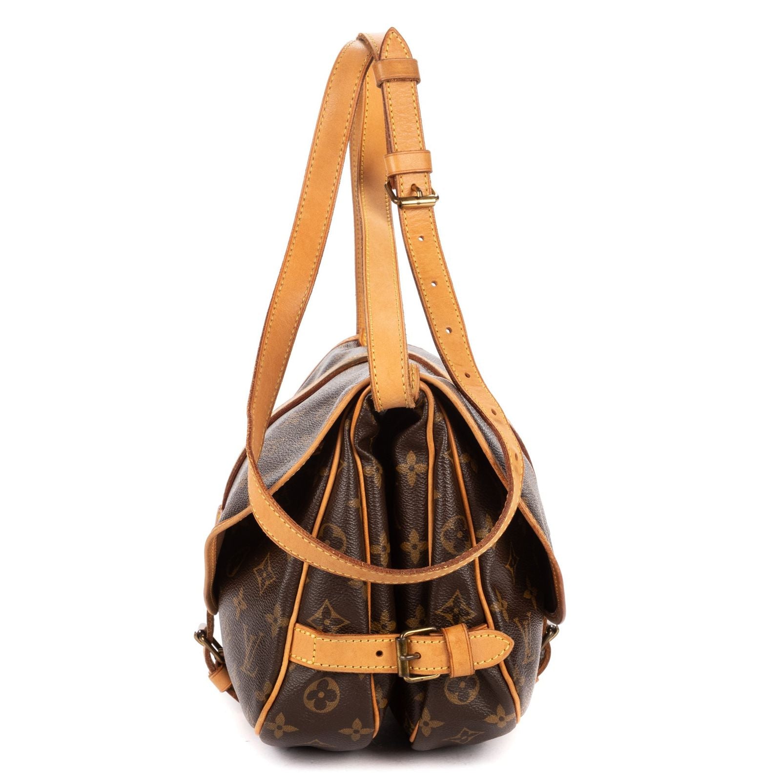 Louis Vuitton Saumur Brown Monogram Canvas — view 3