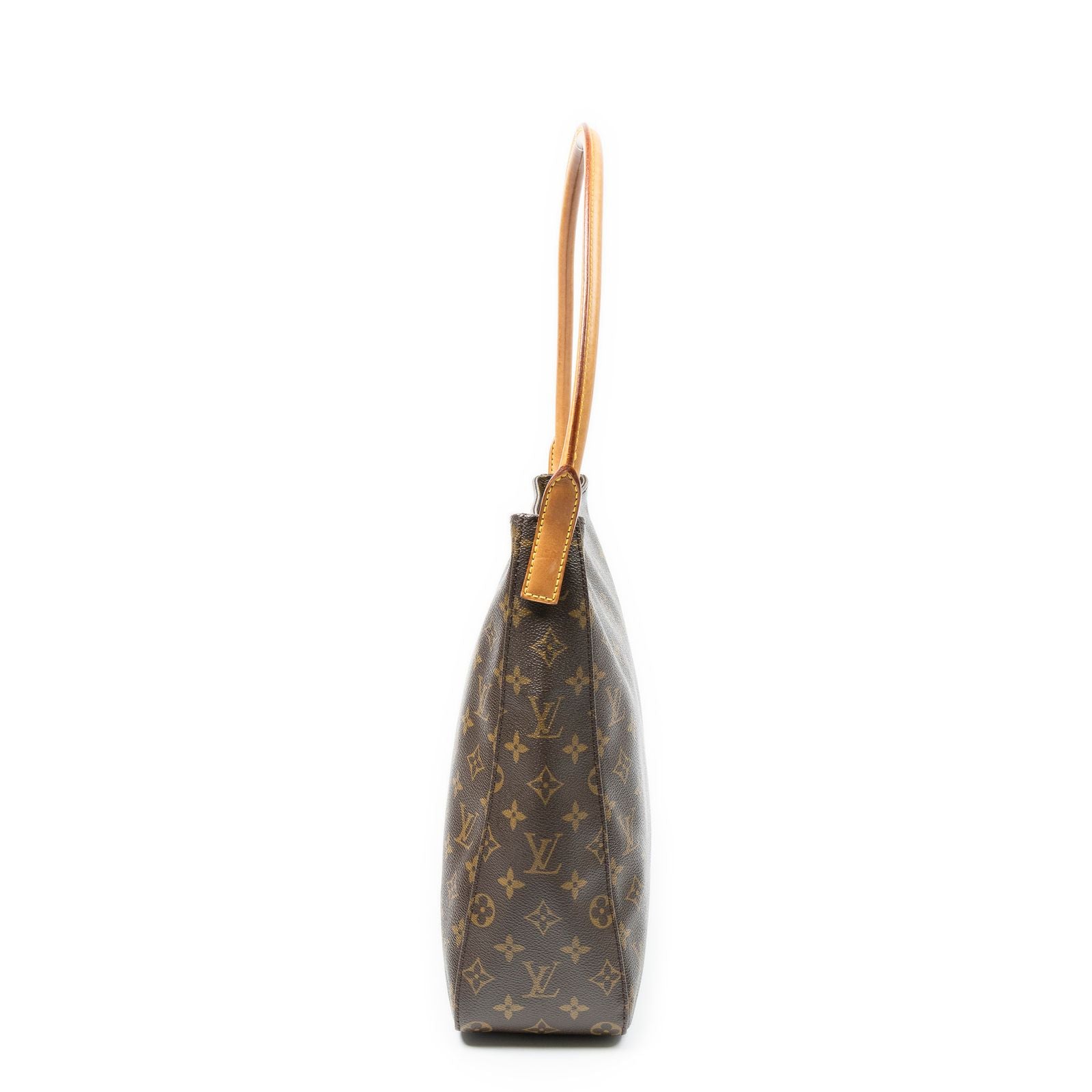 Louis Vuitton Looping Brown Monogram Canvas Shoulder — view 4