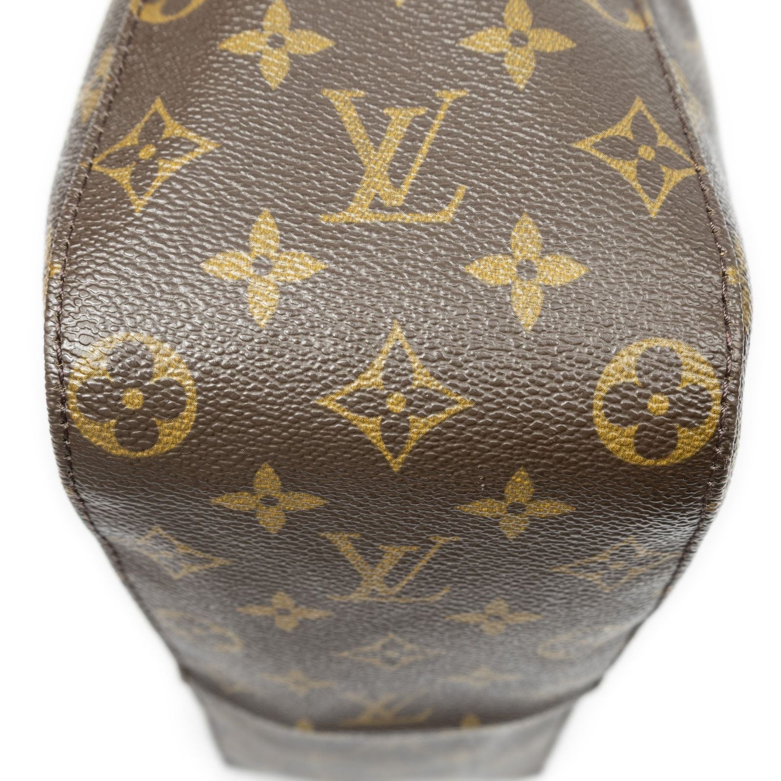 Louis Vuitton Looping Brown Monogram Canvas Shoulder — view 8