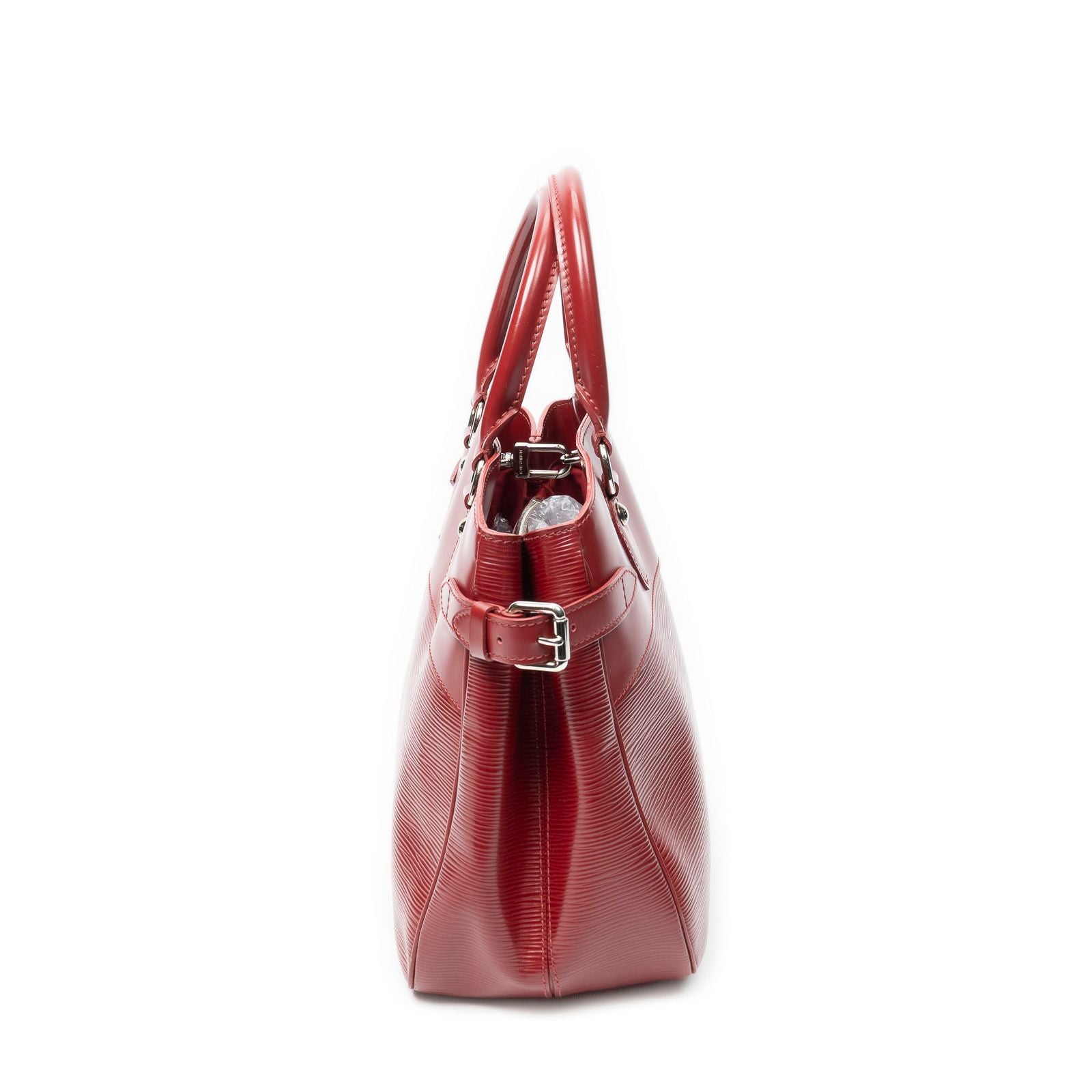 Louis Vuitton Passy Rouge Pomodoro Epi Handbag — view 4