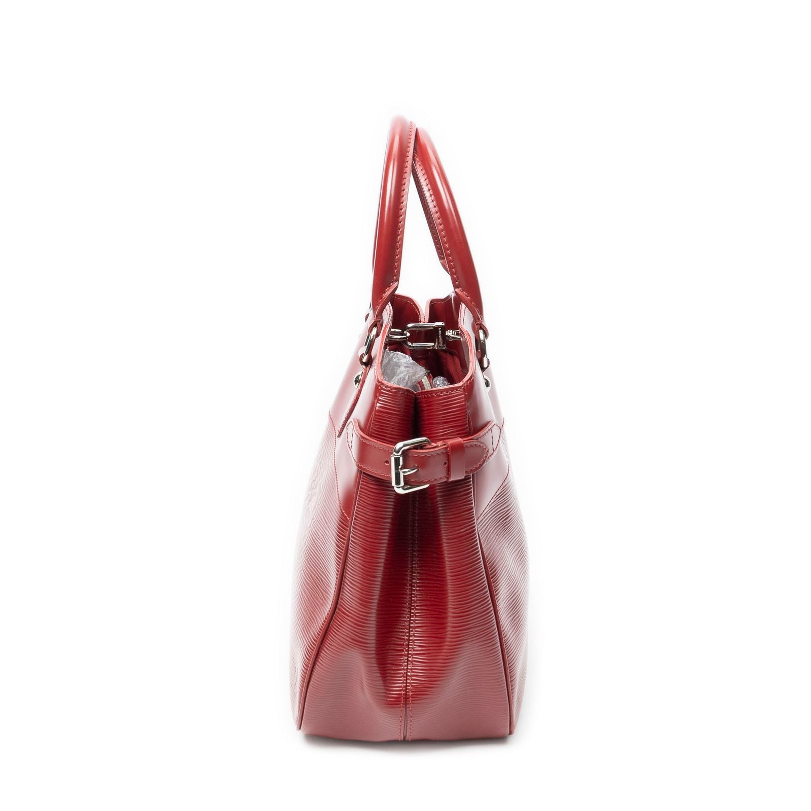 Louis Vuitton Passy Rouge Pomodoro Epi Handbag — view 3