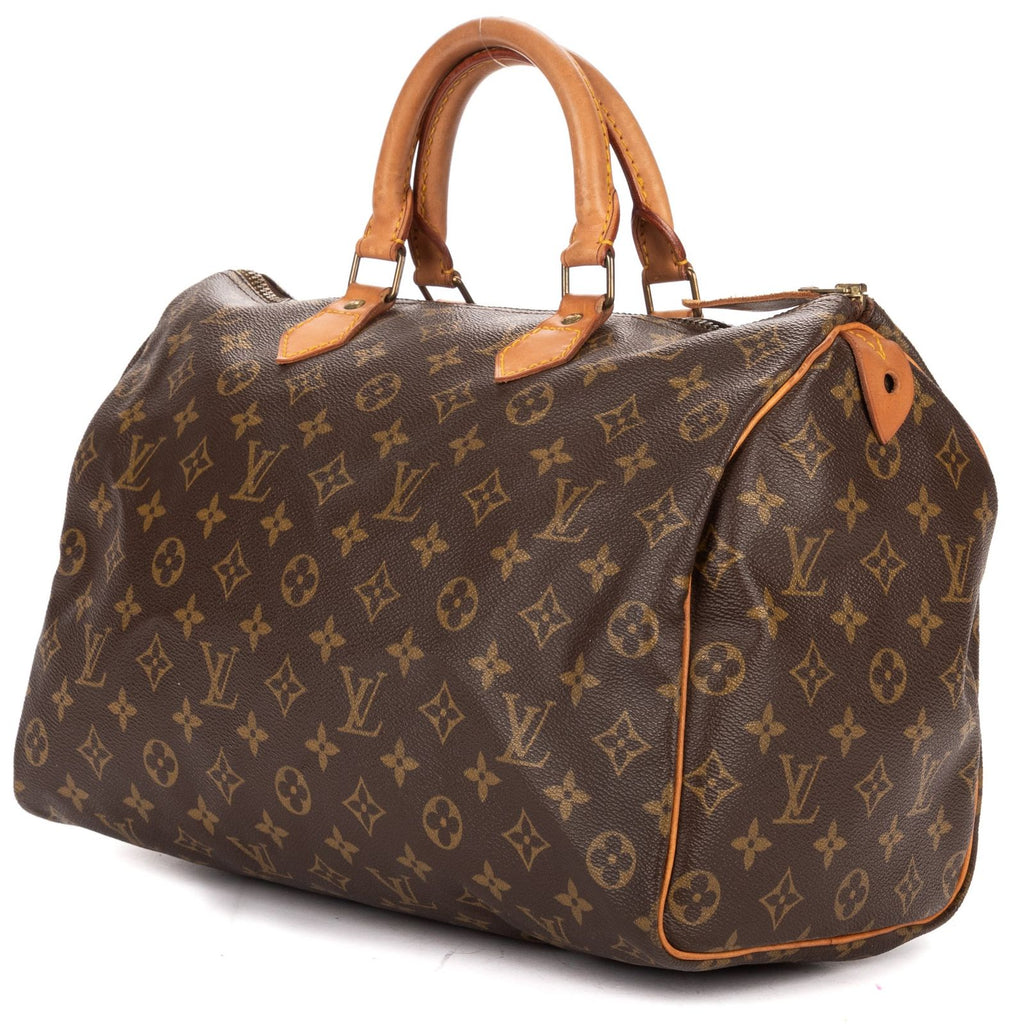 Louis Vuitton Speedy Brown Monogram Canvas Handbag — view 2