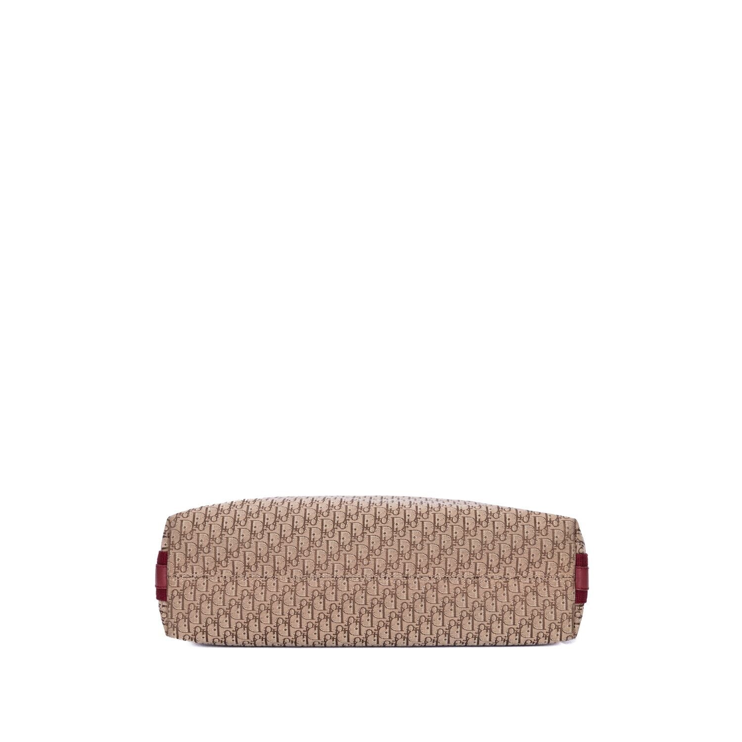 Dior Stoli Flap Messenger Beige Gandhi Trotter Canvas — view 6