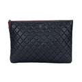 Chanel Large Case Clutch Black Quilted Lambskin Leather