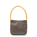 Louis Vuitton Looping Brown Monogram Canvas Shoulder