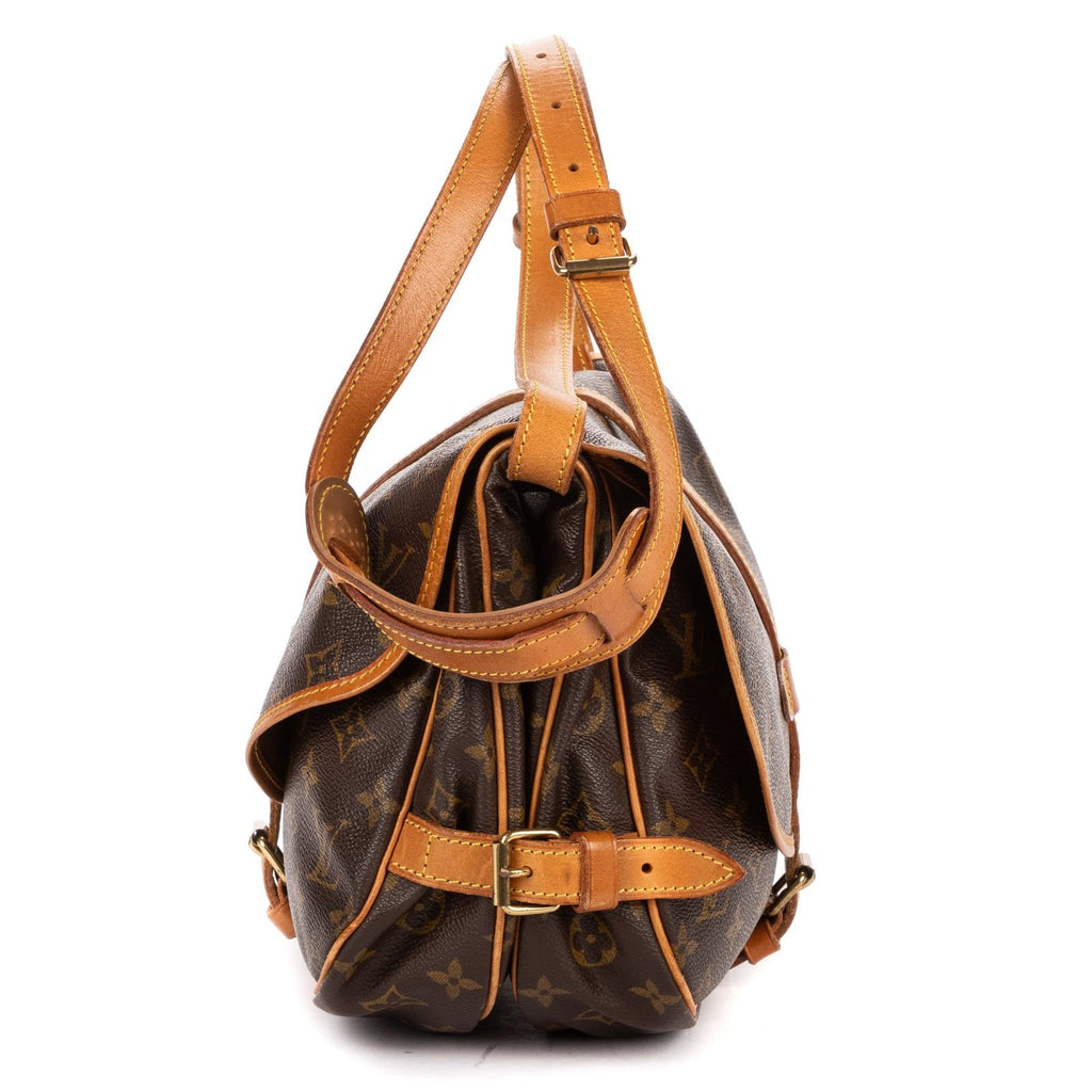 Louis Vuitton Saumur Brown Monogram Canvas — view 3