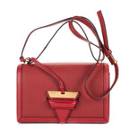 Loewe Medium Barcelona Red Grain Calf Leather Shoulder
