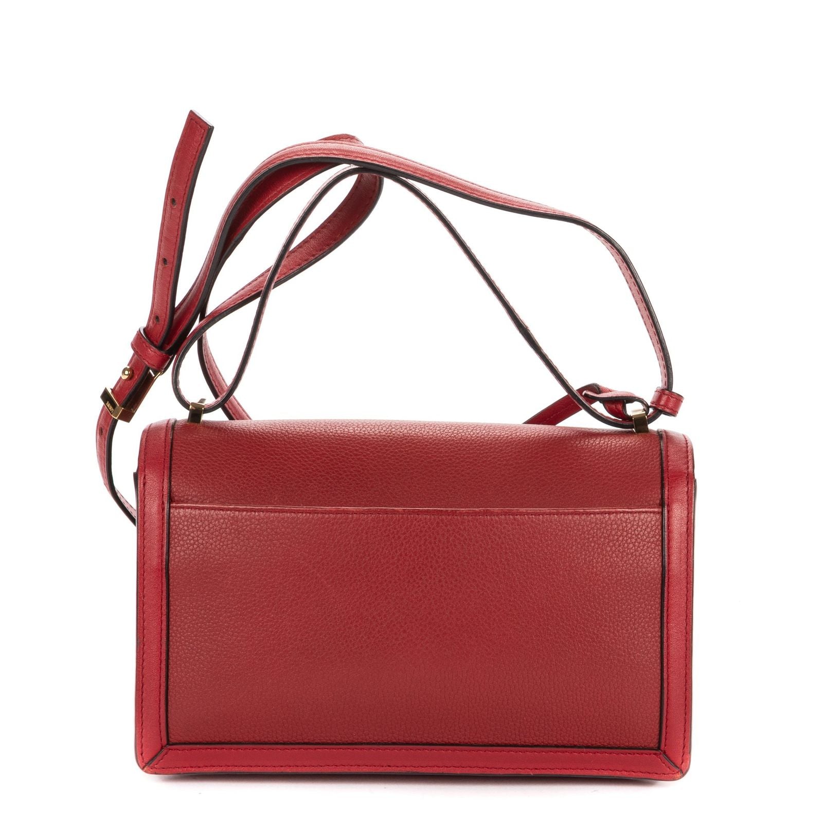 Loewe Medium Barcelona Red Grain Calf Leather Shoulder — view 5