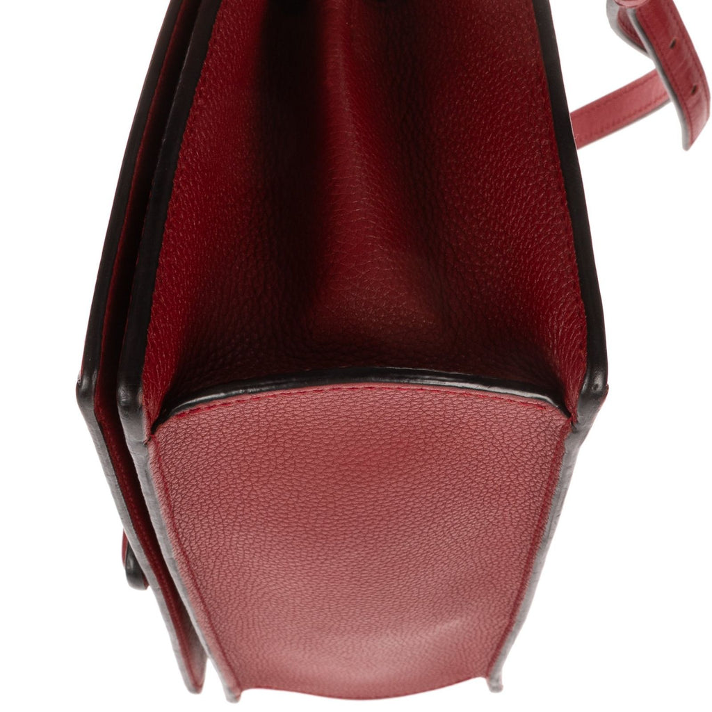 Loewe Medium Barcelona Red Grain Calf Leather Shoulder — view 7
