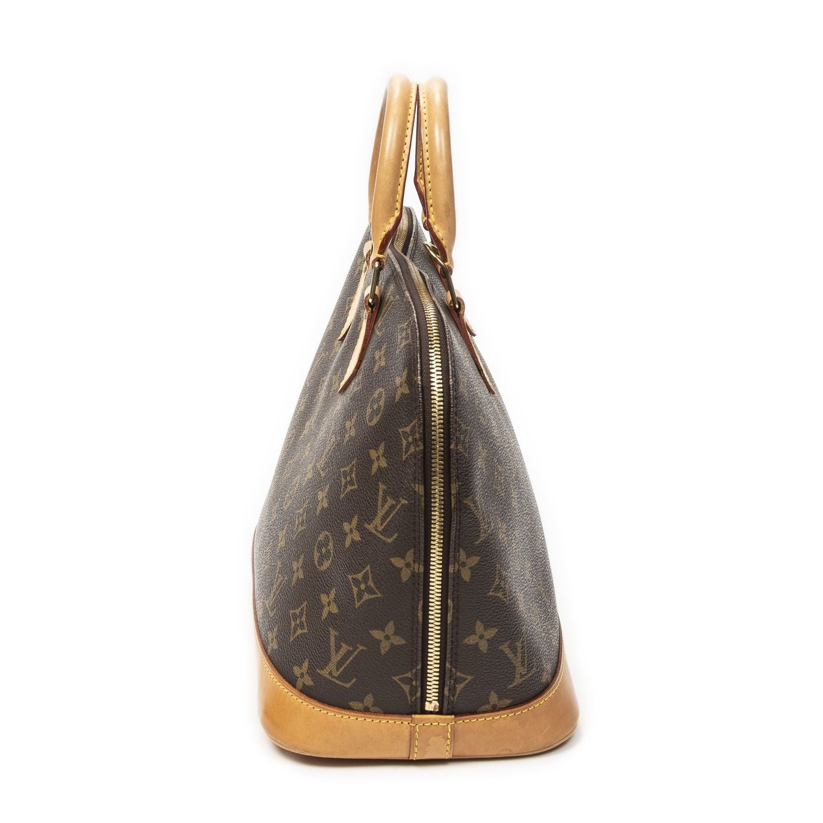 Louis Vuitton Alma Brown Monogram Canvas Handbag — view 4