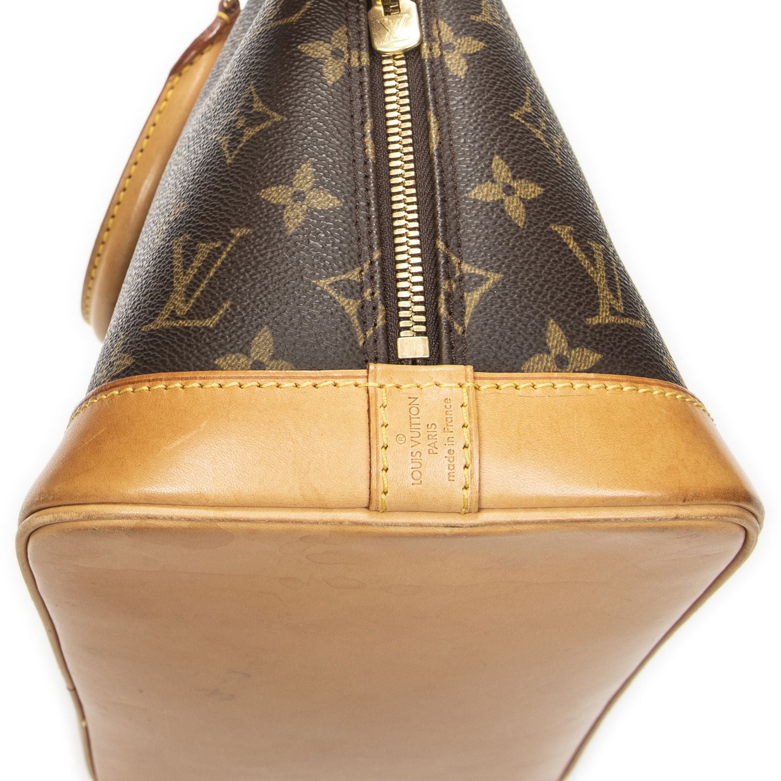 Louis Vuitton Alma Brown Monogram Canvas Handbag — view 7