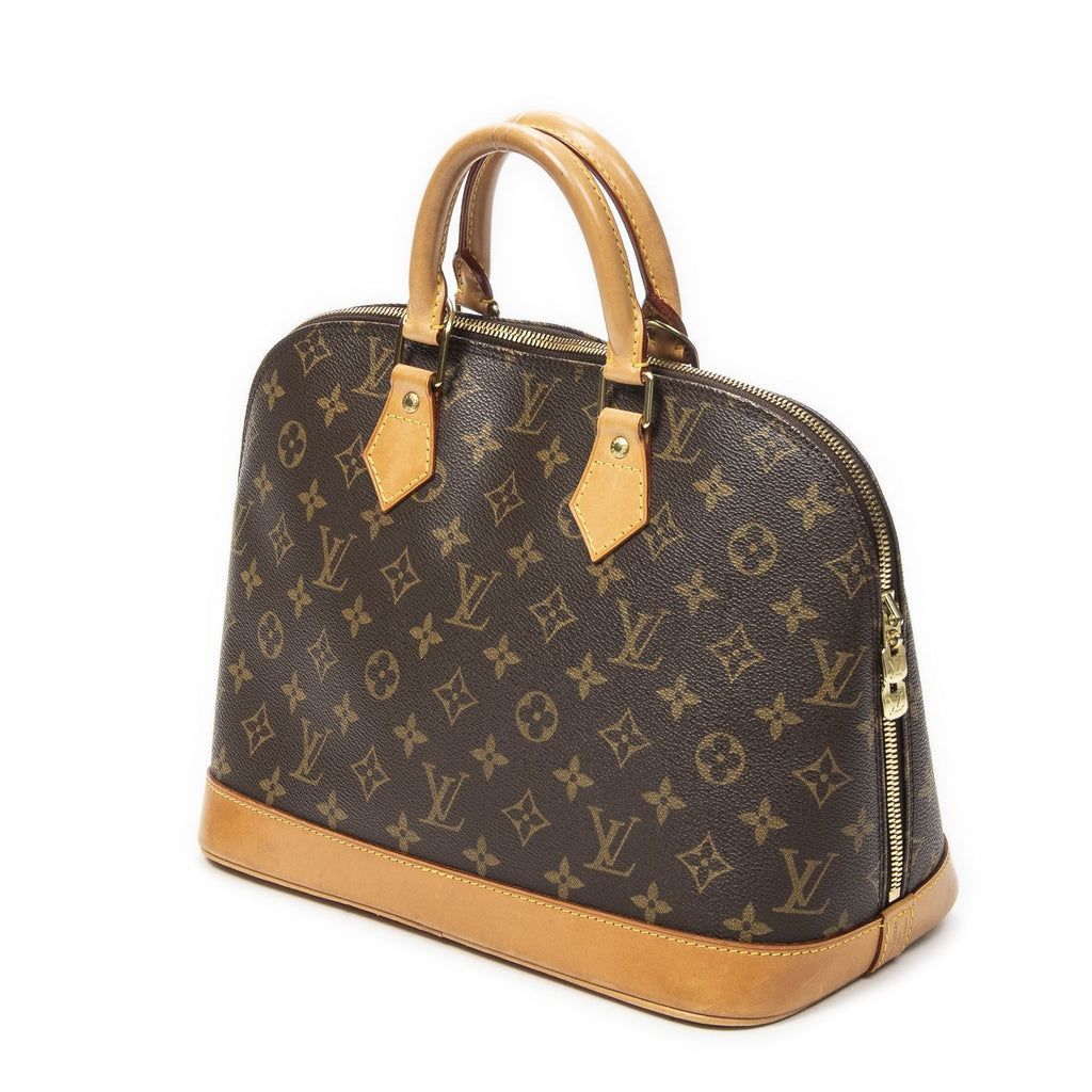 Louis Vuitton Alma Brown Monogram Canvas Handbag — view 2
