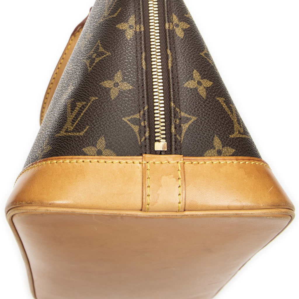 Louis Vuitton Alma Brown Monogram Canvas Handbag — view 8