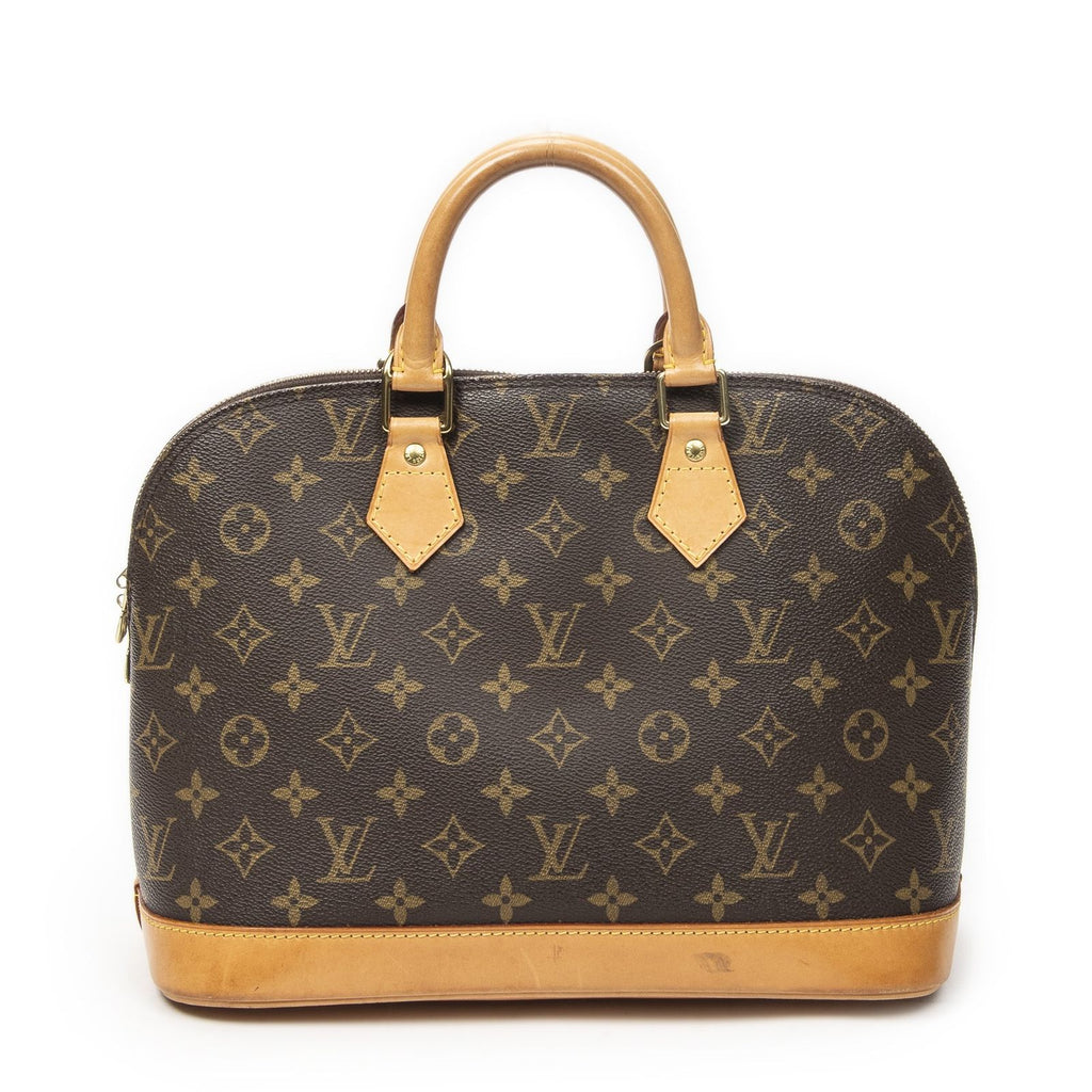 Louis Vuitton Alma Brown Monogram Canvas Handbag — view 5