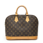 Louis Vuitton Alma Brown Monogram Canvas Handbag — view 5