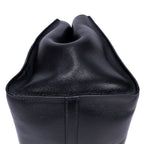 Prada Double Handle Tote Black Marmo Glace Leathera — view 8
