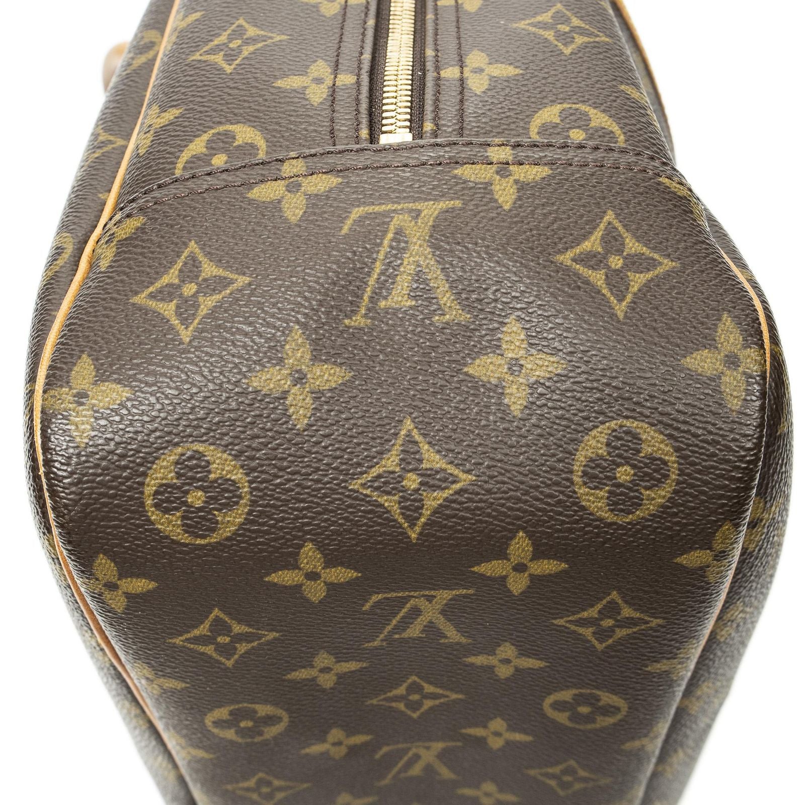 Louis Vuitton Deauville Brown Monogram Canvas Handbag — view 7