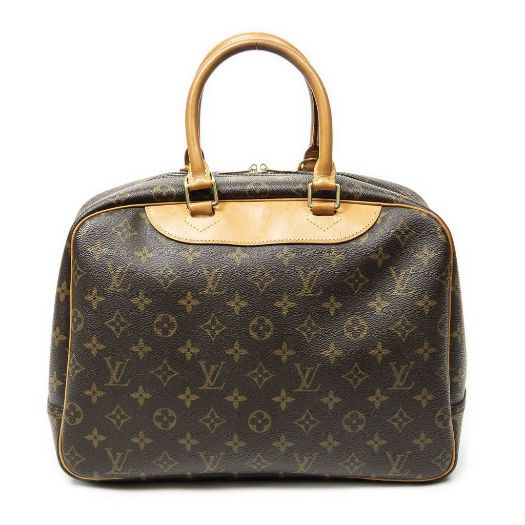 Louis Vuitton Deauville Brown Monogram Canvas Handbag — view 5