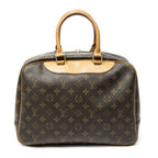Louis Vuitton Deauville Brown Monogram Canvas Handbag — view 5