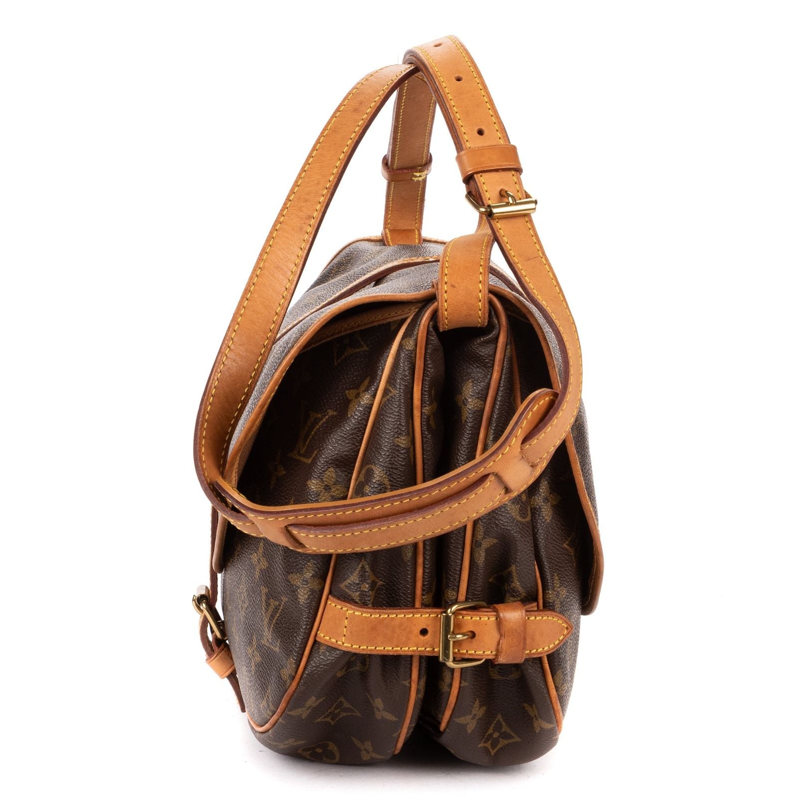 Louis Vuitton Saumur Brown Monogram Canvas — view 3