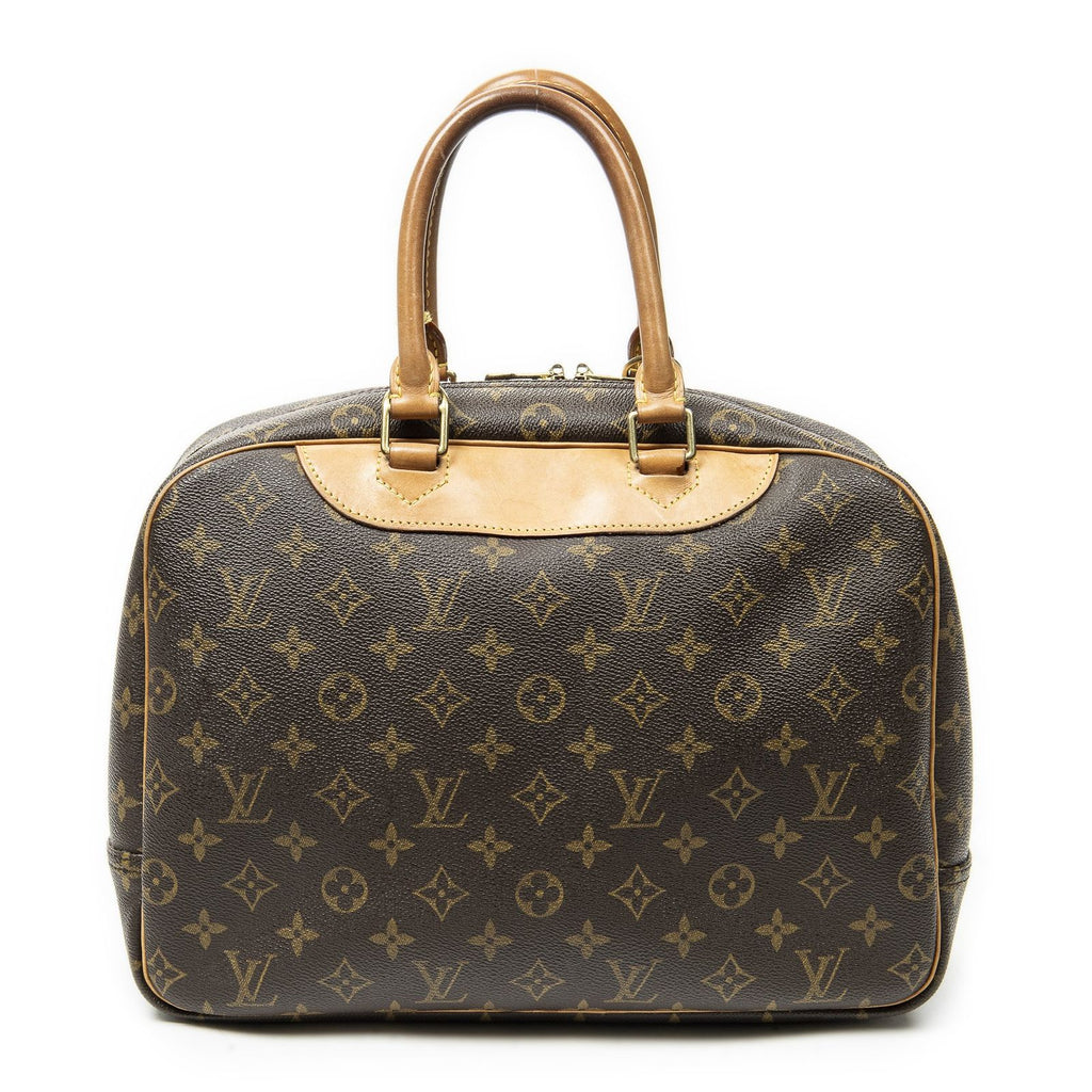 Louis Vuitton Deauville Brown Monogram Canvas Handbag — view 5