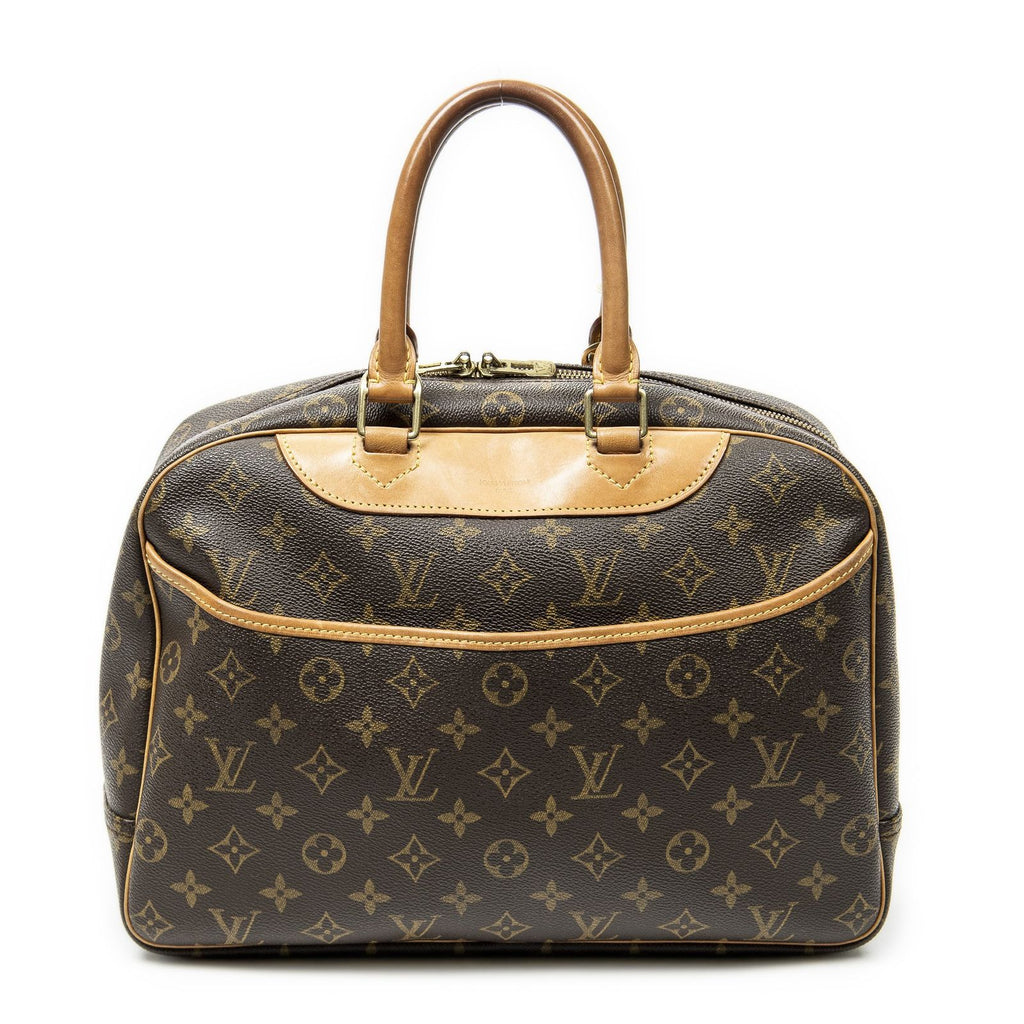 Louis Vuitton Deauville Brown Monogram Canvas Handbag