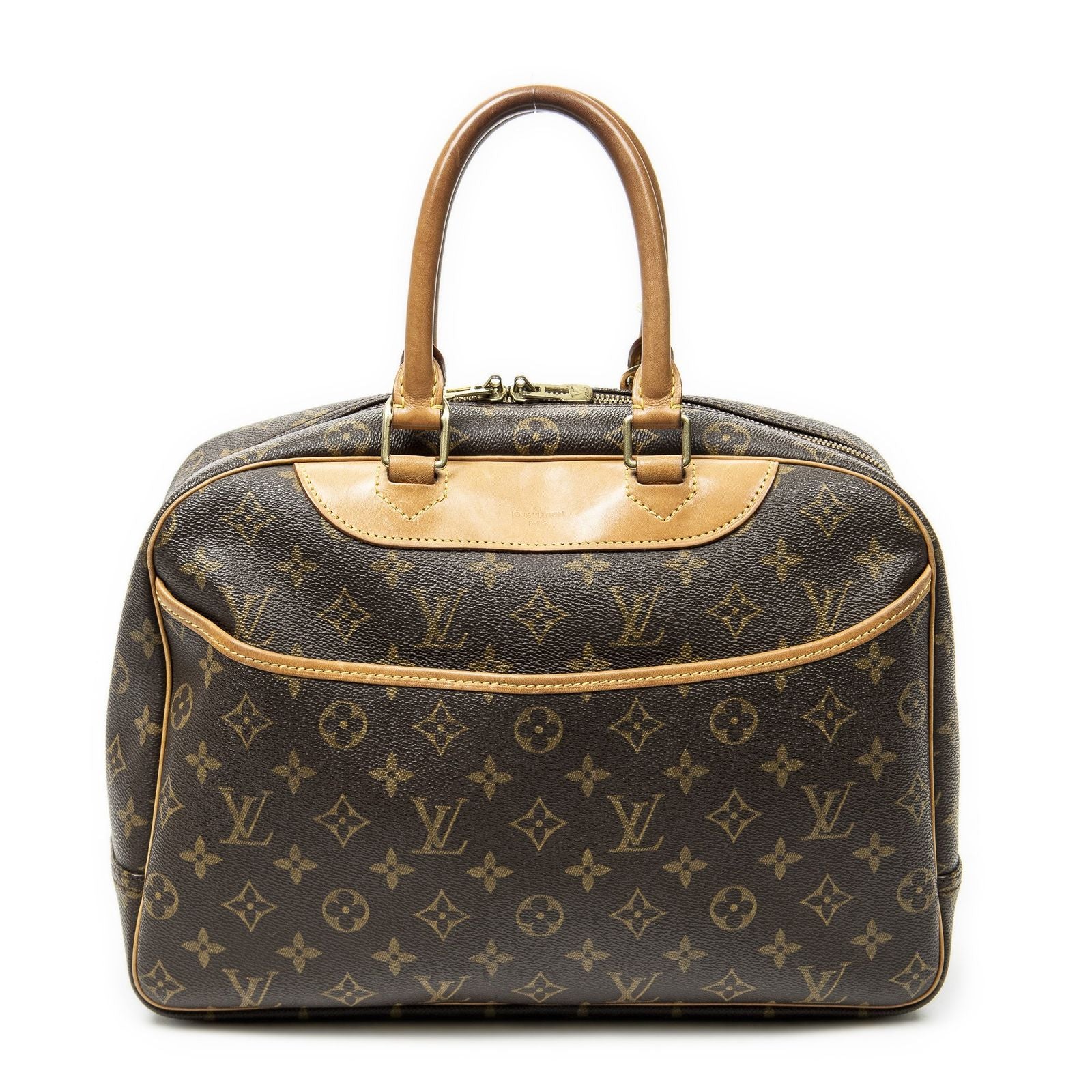 Louis Vuitton Deauville Brown Monogram Canvas Handbag