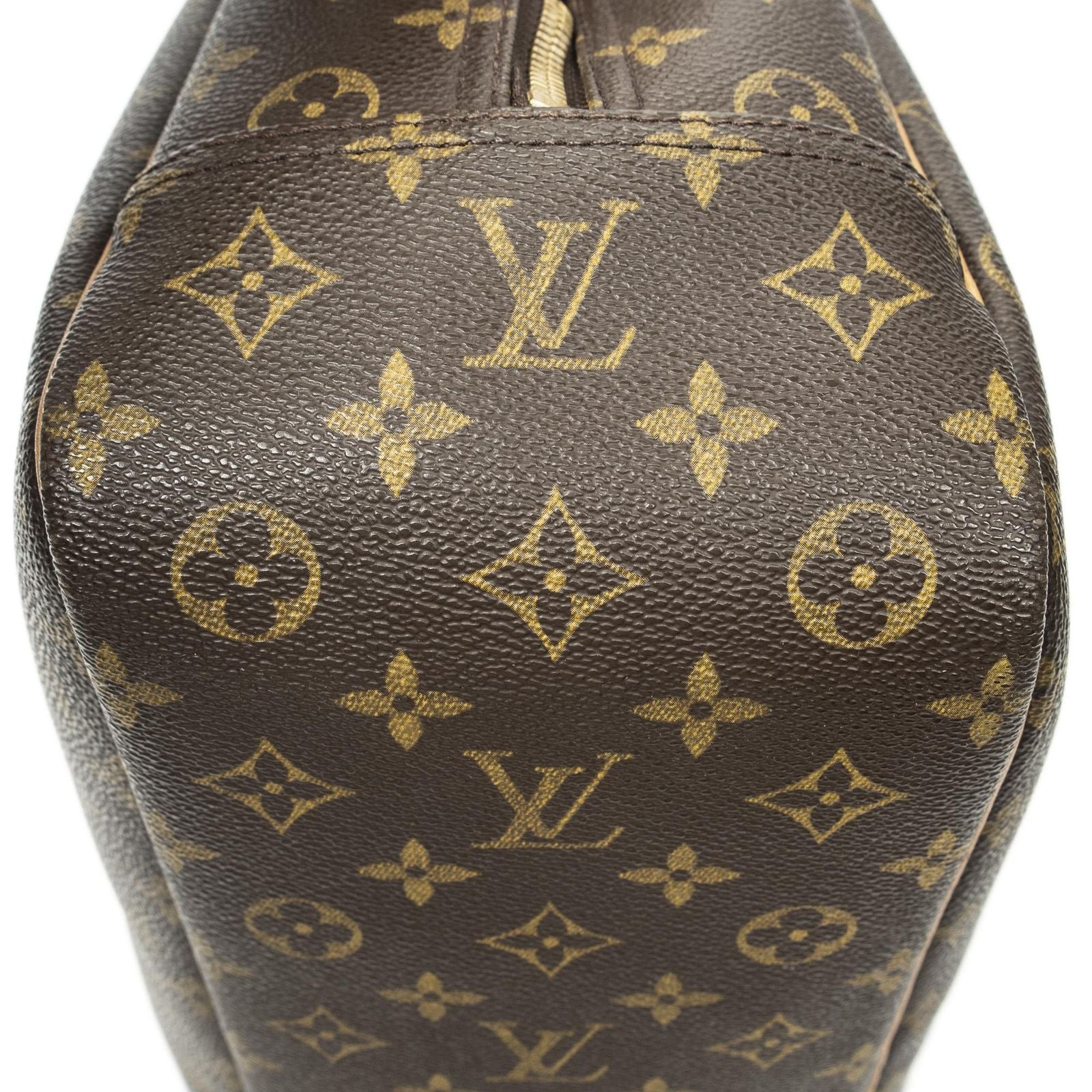 Louis Vuitton Deauville Brown Monogram Canvas Handbag — view 7