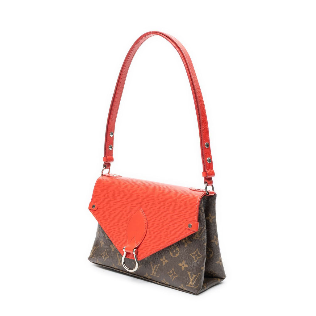 Louis Vuitton Saint Michel Brown Red Monogram Canvas Shoulder — view 2