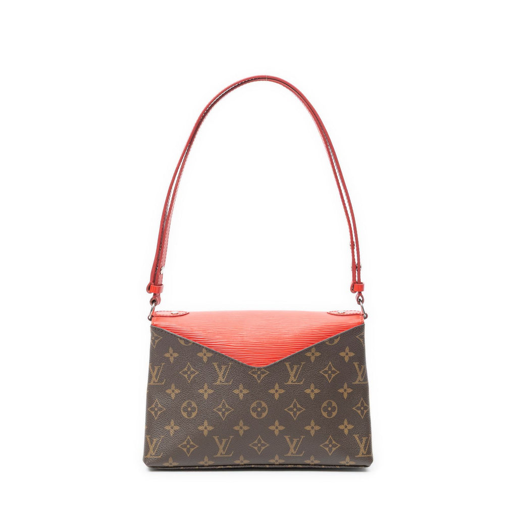 Louis Vuitton Saint Michel Brown Red Monogram Canvas Shoulder — view 5